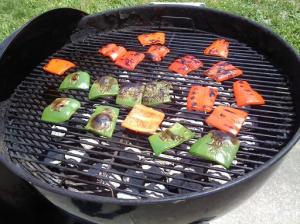 direct grilled peppers